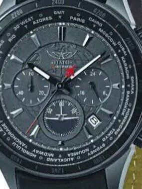 Aviator F-Series World Time Chronograph Watch NIB